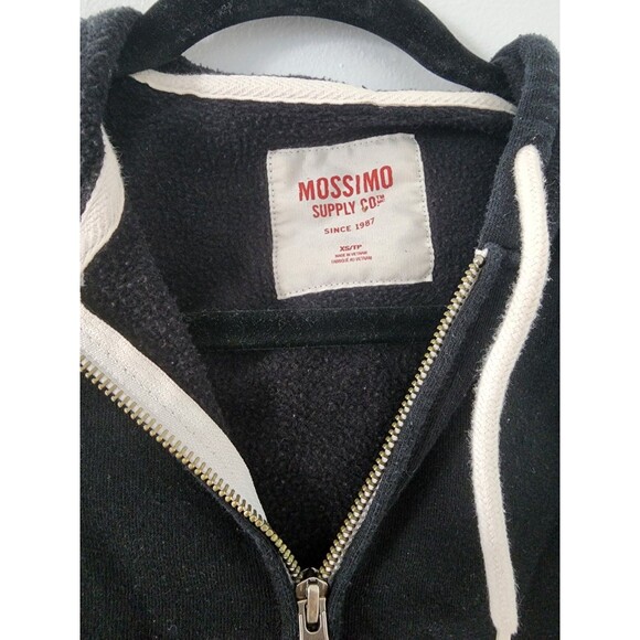 Mossimo Supply Co. Women Black Zip Up Hoodie XS - Picture 2 of 3